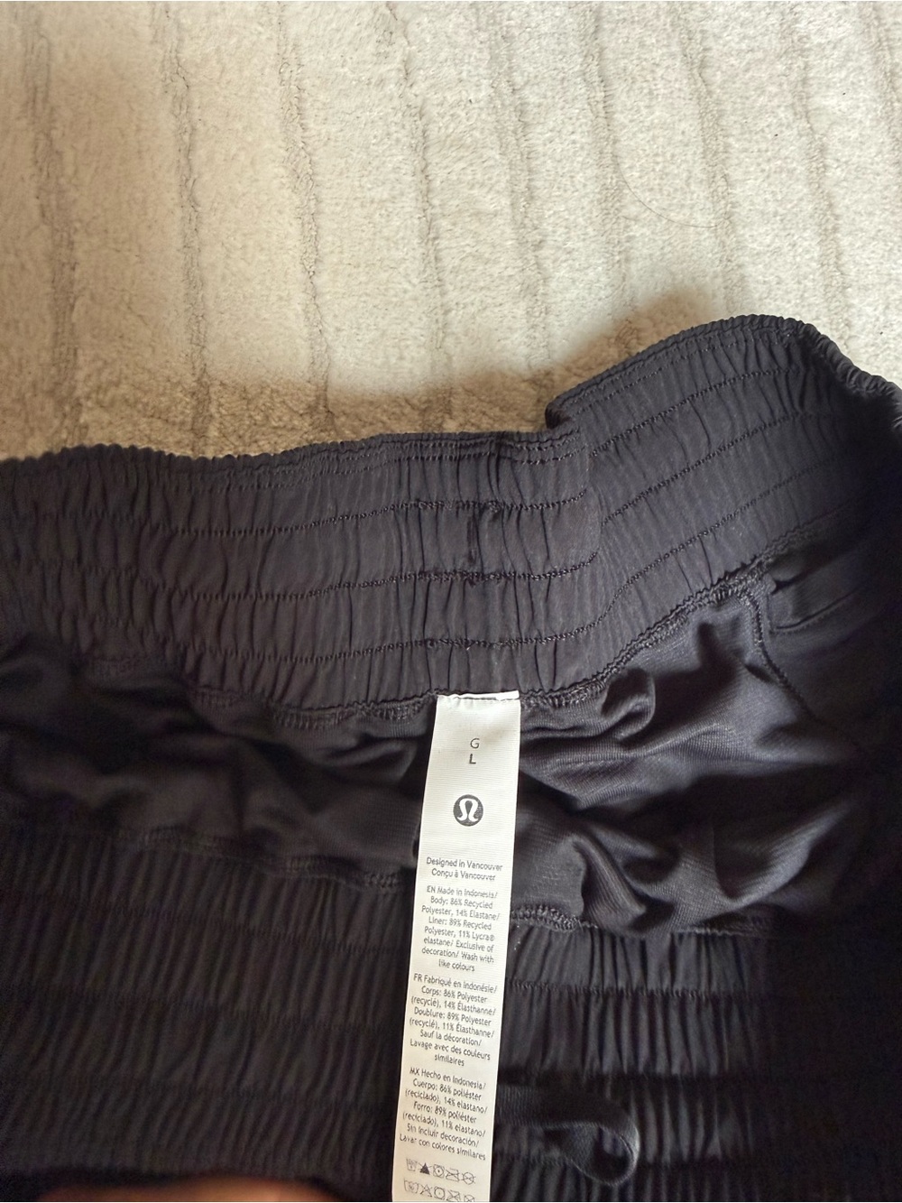 lululemon athletica Black High-Rise Running Shorts - Picture 3 of 4